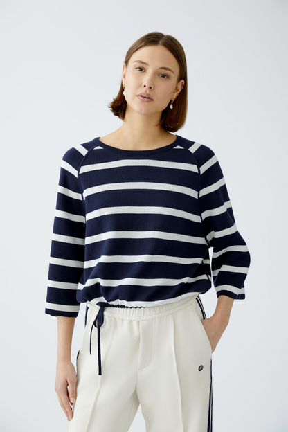 Oui Dark Blue Reversible Jumper