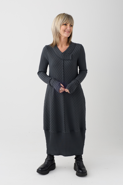 KZR Peat Ribbed Dress