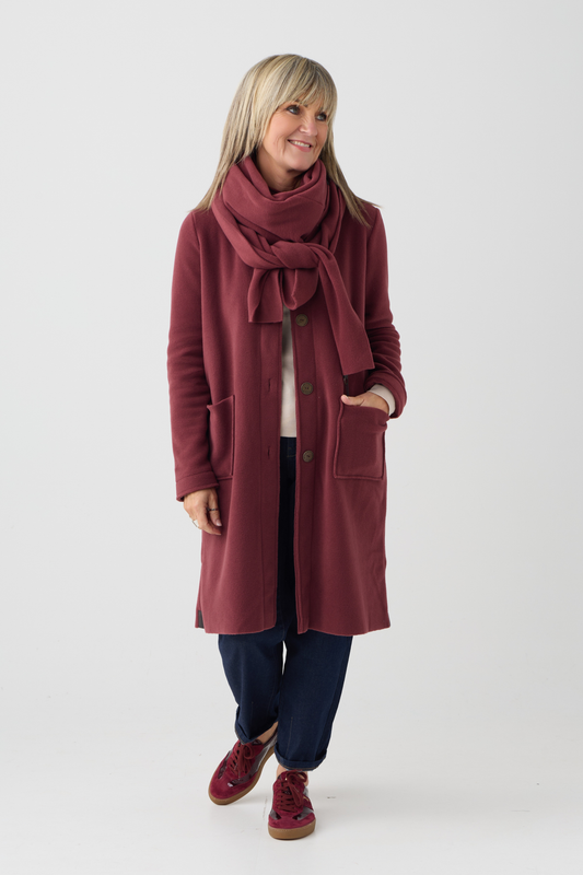 HS Bordeaux Triangle Scarf 4051