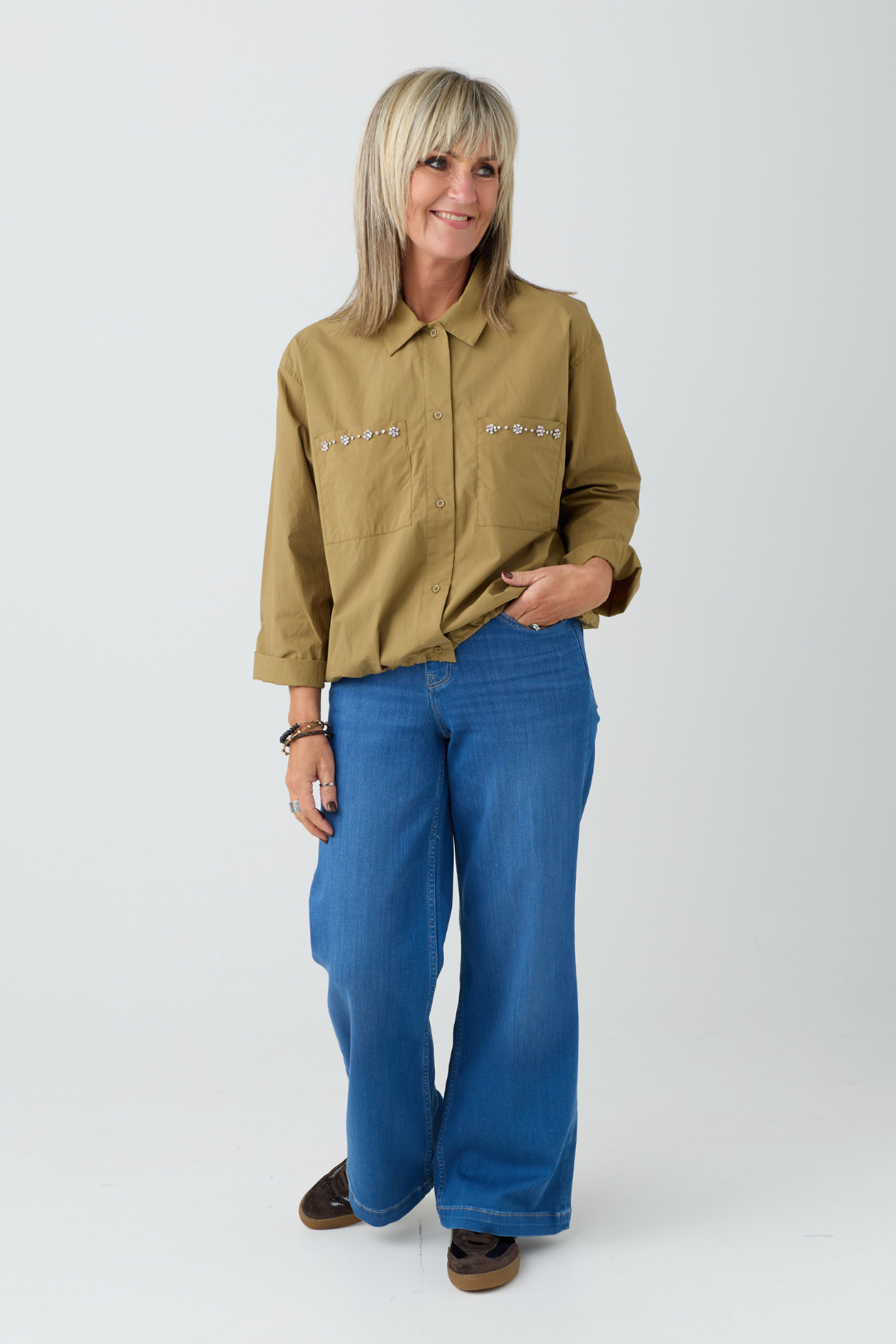 TSP Pistachio Rhinestone Shirt