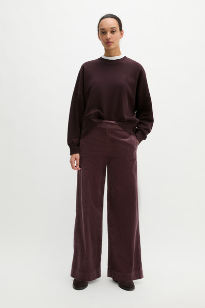 Marc O'Polo Black Cherry Wide Pull-On Trousers