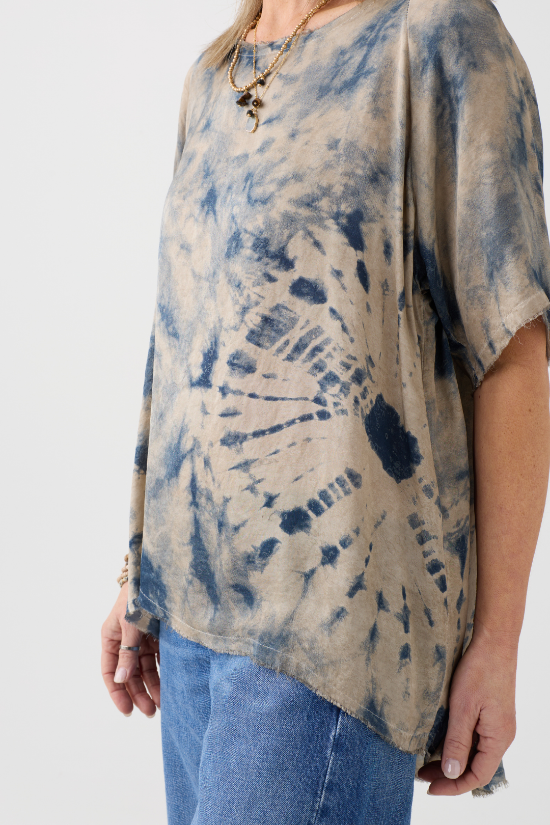 Sanctamuerte Sand Shell Tie Dye Top S314