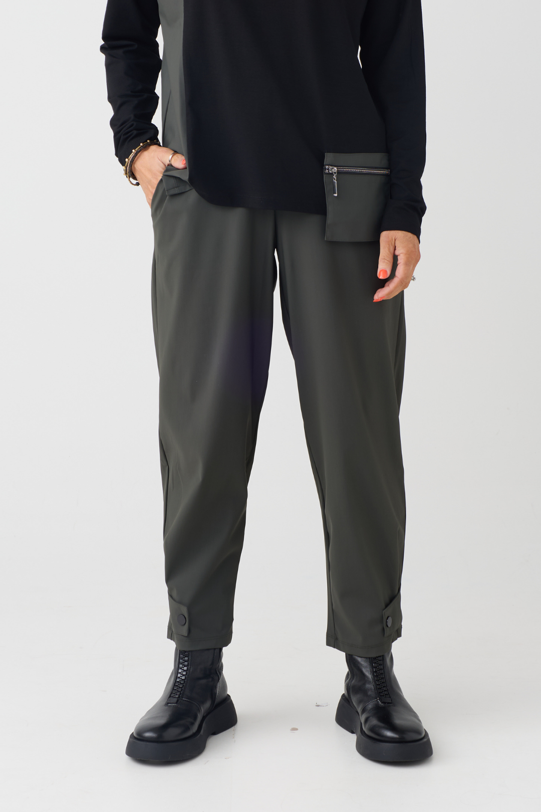 Naya Thyme Drawstring Tab Hem Trouser