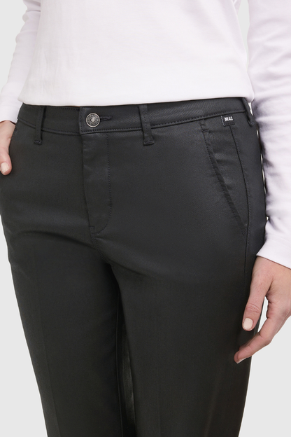 Mac Black Coated Chino Trouser