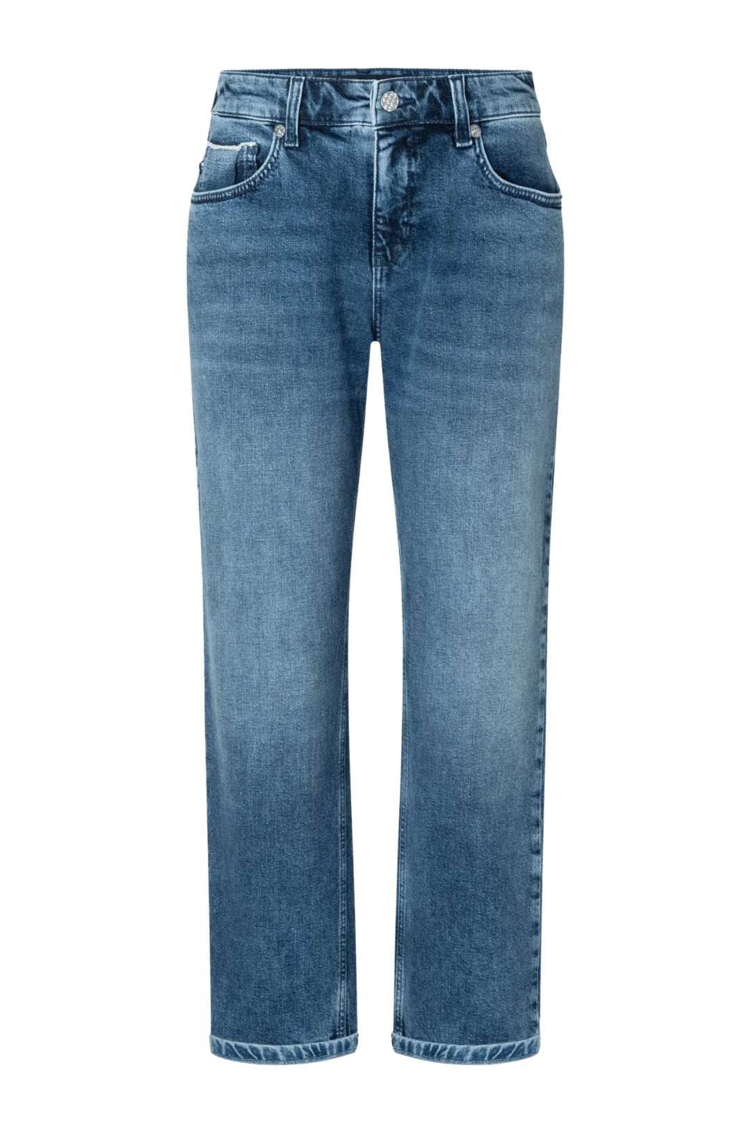 Mac Straight Mid Blue Jeans