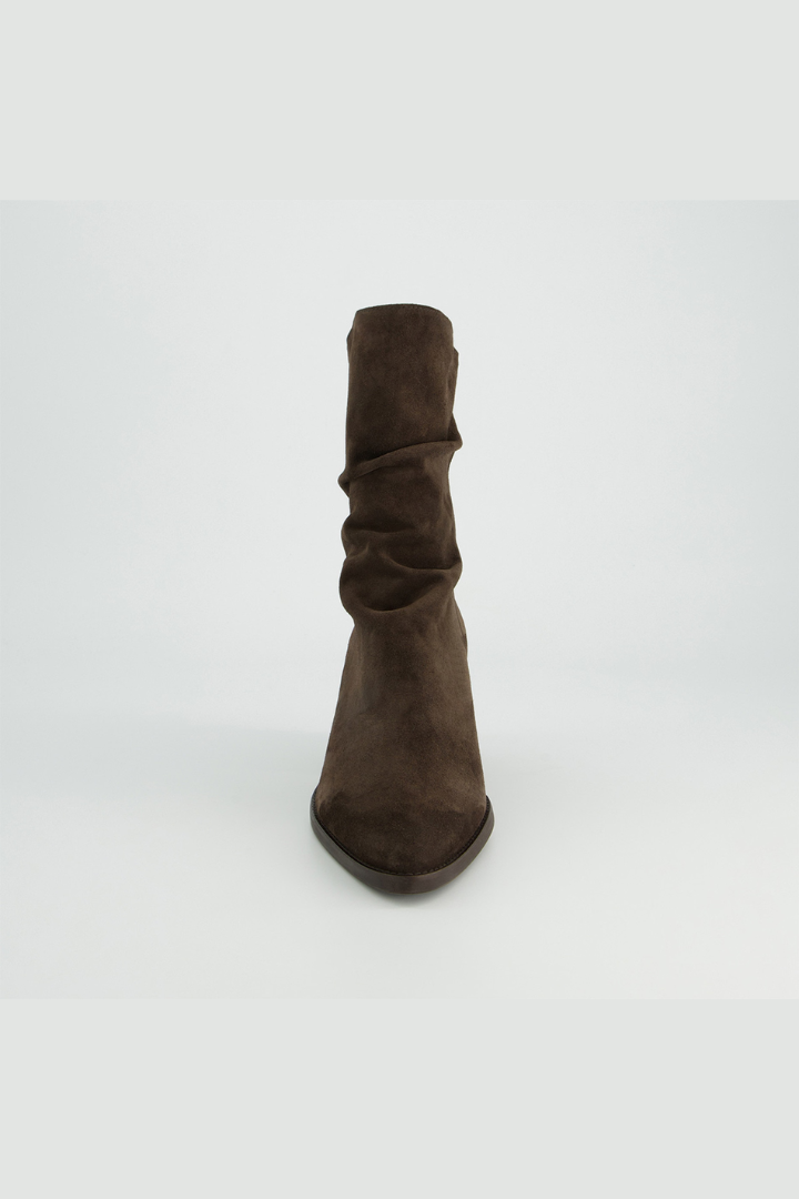 Paul Green Mocca Soft Suede Heeled Boot