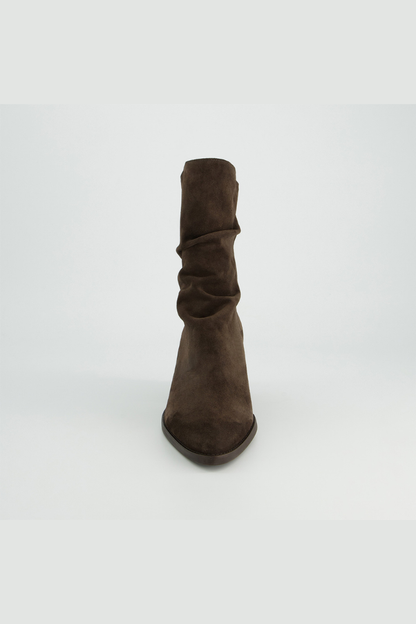 Paul Green Mocca Soft Suede Heeled Boot