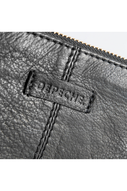 Depeche Black (Nero) Leather Clutch Bag