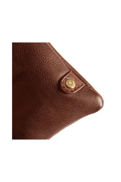 Depeche Brandy Leather Clutch Bag