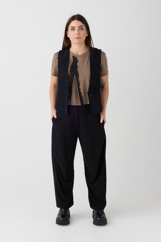 Lurdes Bergada Black Barrel Trouser 050