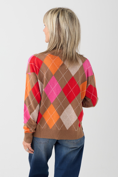 Milano Chilli Print Round Neck Jumper
