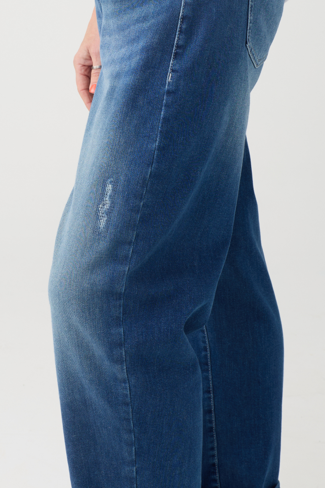 Mac Danni Vintage Indigo Glitter Barrel Jeans