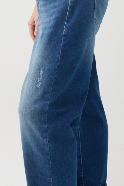 Mac Danni Vintage Indigo Glitter Barrel Jeans