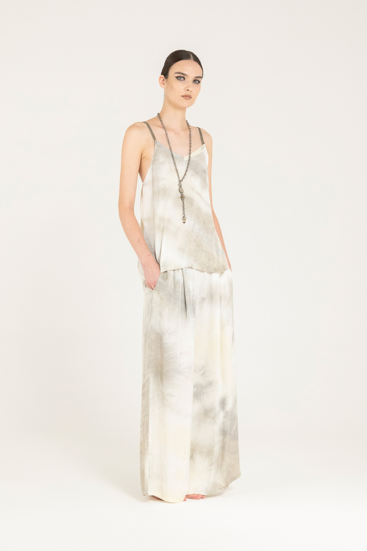 Sanctamuerte Sand Shell Print Trouser S330