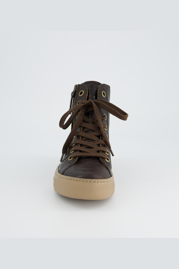 Paul Green Brown Sport Nappa Hightop Trainer