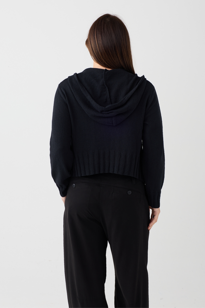 Lurdes Bergada Black Zip Cardigan 803