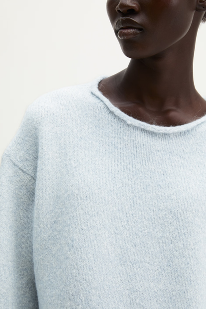 Marc O'Polo Light Blue Boat-Neck Jumper