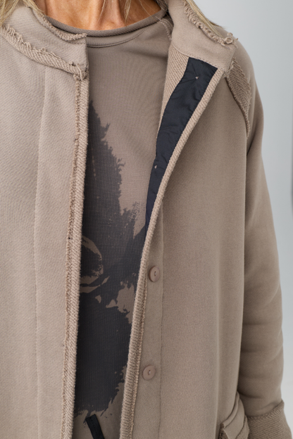 Kedziorek Taupe Patch Pocket Coat 5553