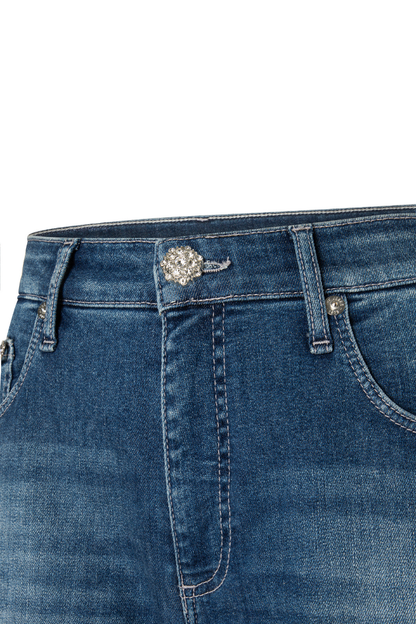 Mac Danni Vintage Indigo Glitter Barrel Jeans