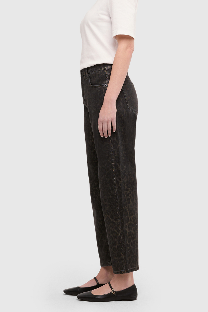 Mac Danni Leo Coated Brown Jeans