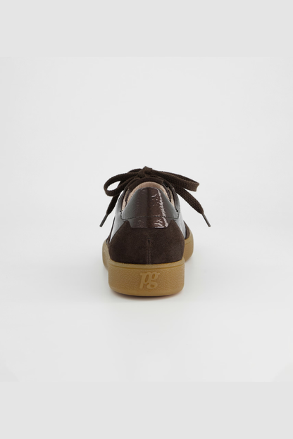 Paul Green Brown Suede/Sport Lack Trainers