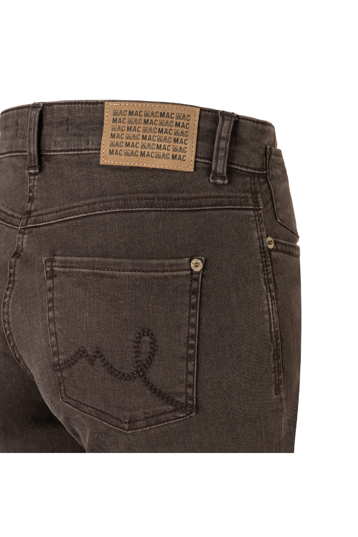 Mac Laura Brown/Stone Turn-Up Glitter Jeans