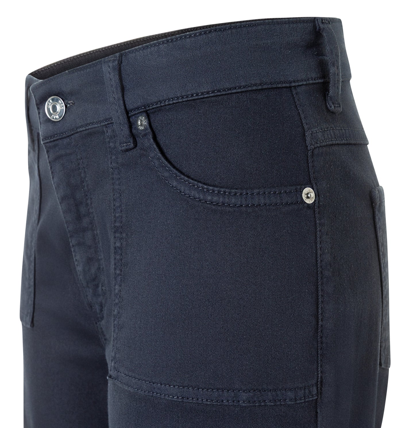 Mac Wide Dark Blue Trousers