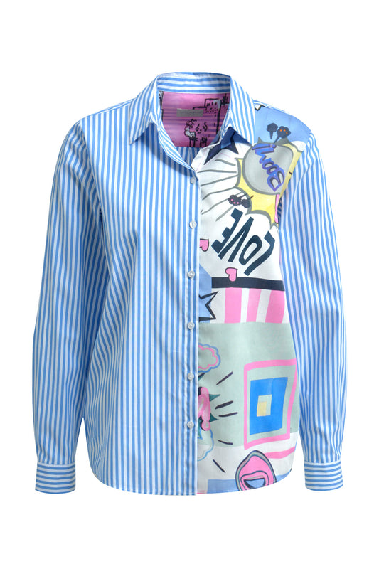 Milano Azur Print Shirt