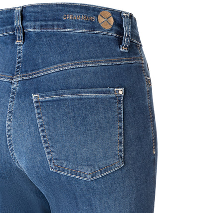 Mac Dream Mid Blue Straight Leg Jeans