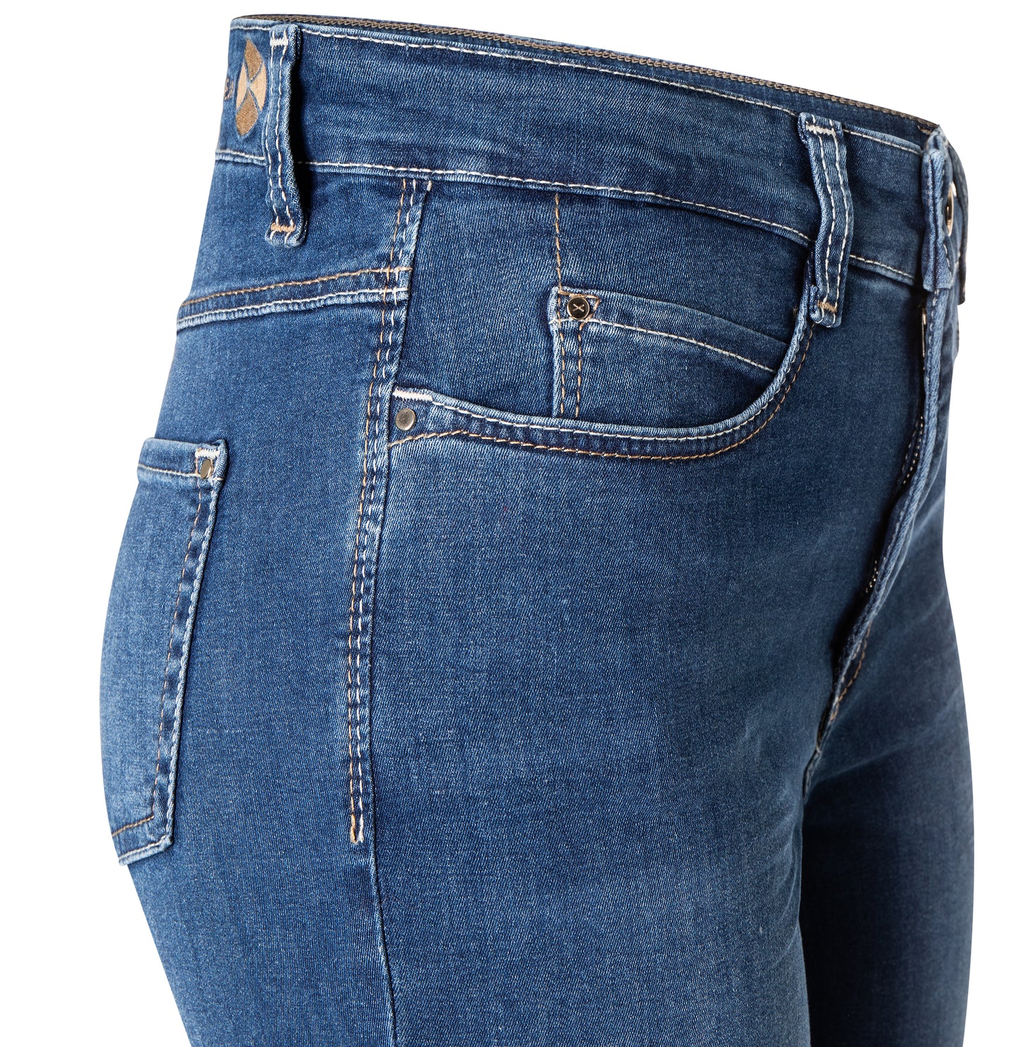 Mac Dream Mid Blue Straight Leg Jeans