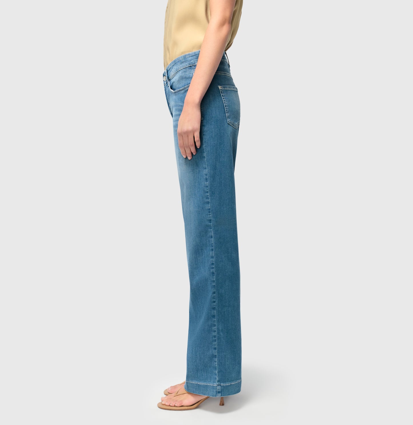 Mac Dream Wide Summer Mid Blue Jeans