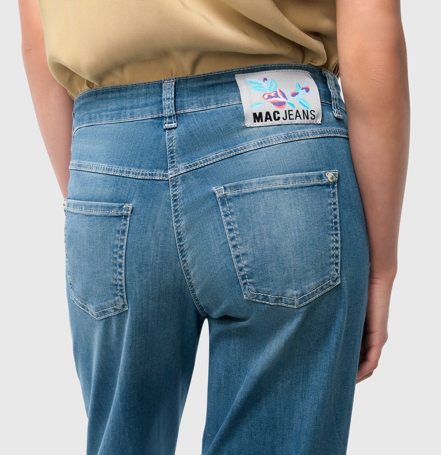 Mac Dream Wide Summer Mid Blue Jeans