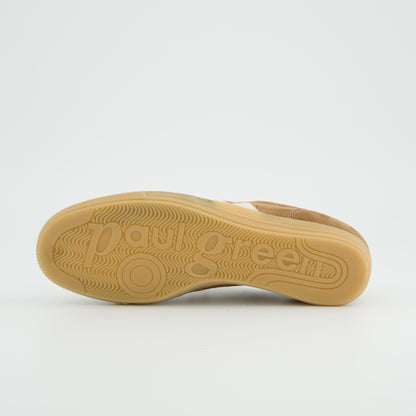 Paul Green Brown/Off White Suede Trainers