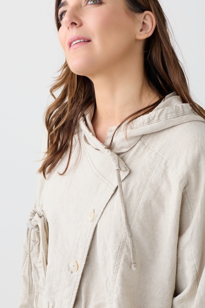 Lurdes Bergada Natural Cropped Jacket