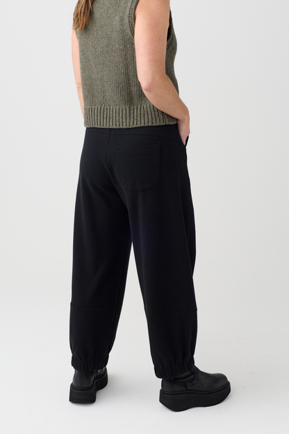 Lurdes Bergada Black Drawstring Waist Trouser