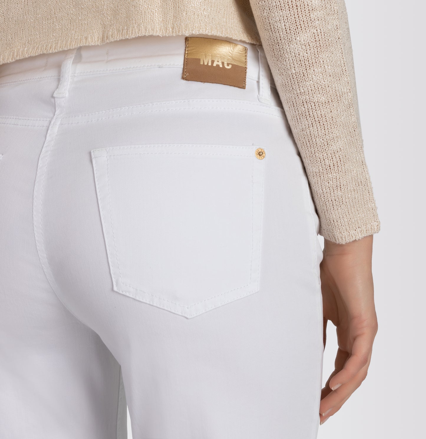 Mac White Denim Culotte