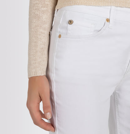 Mac White Denim Culotte