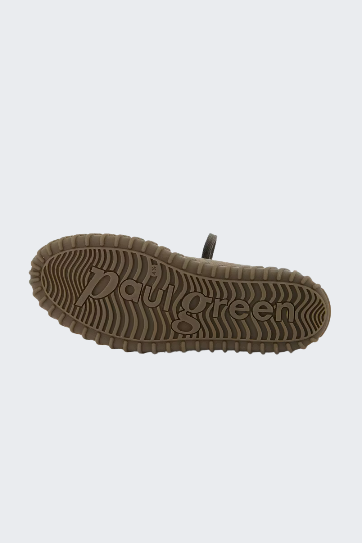 Paul Green Taupe Nubuk High-Top Trainers