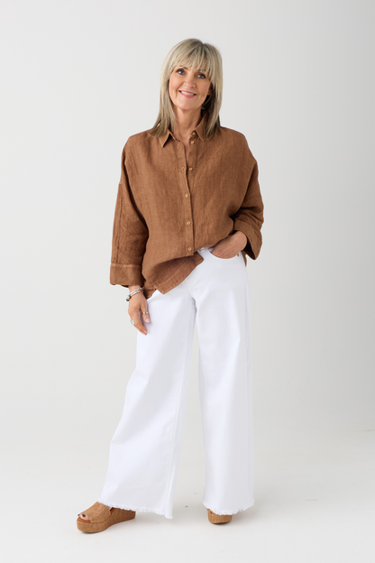 Mac Nevada White Denim Jeans