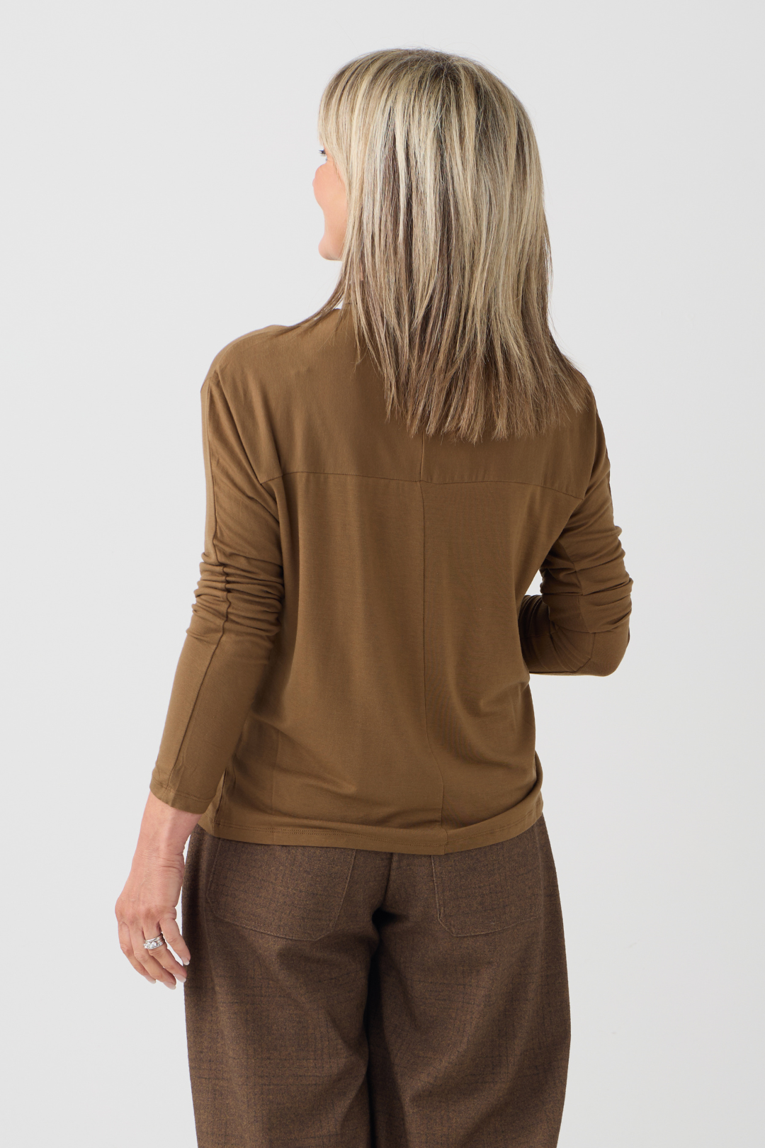 el2 Soft Camel Long Sleeve Top 1082