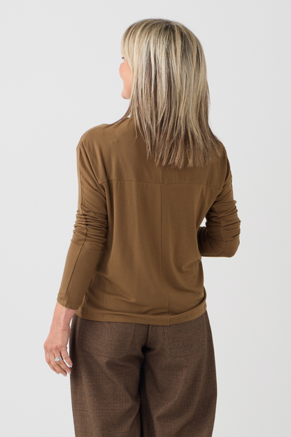 el2 Soft Camel Long Sleeve Top 1082