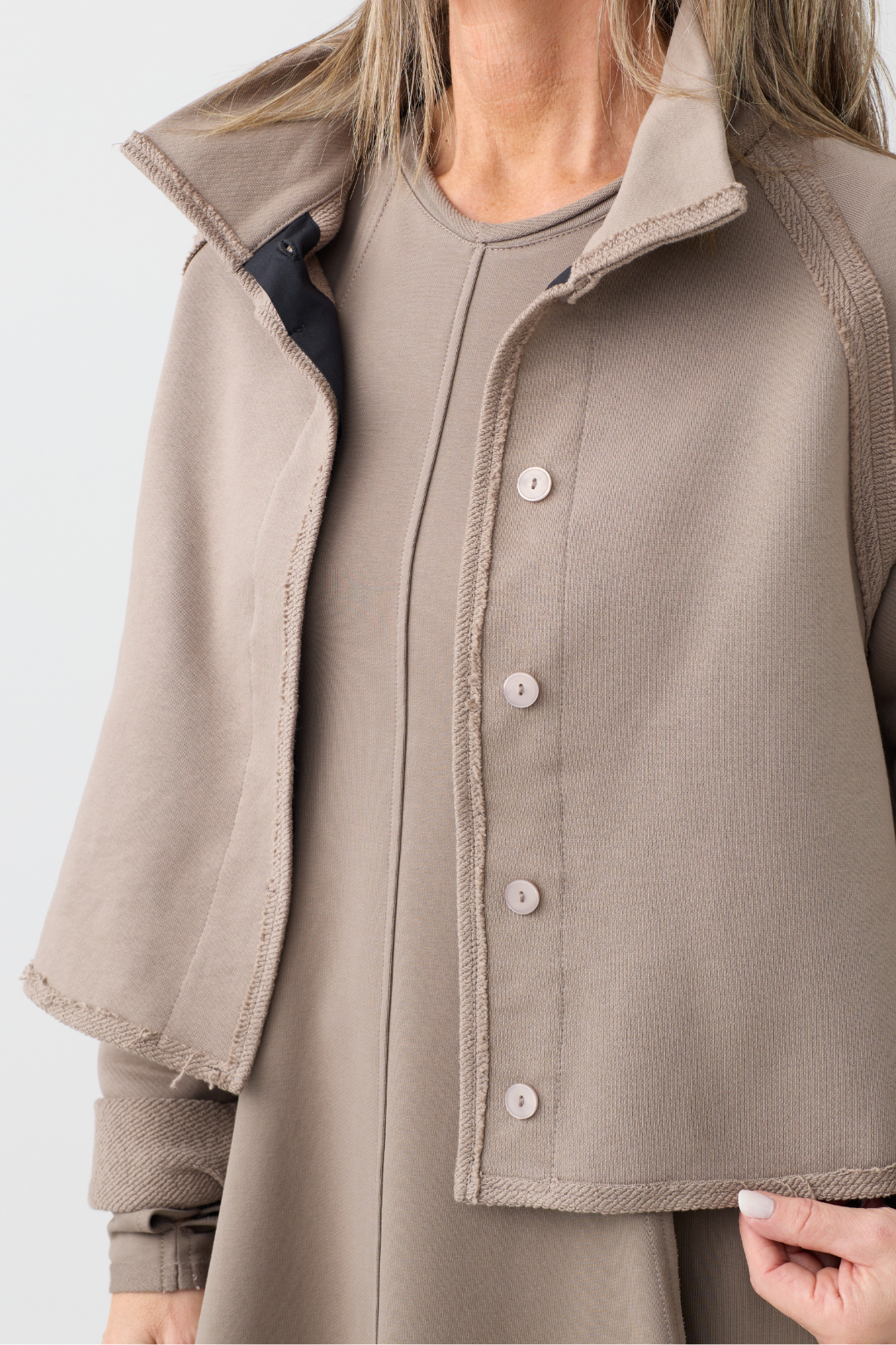 Kedziorek Taupe Cropped Jacket 5554