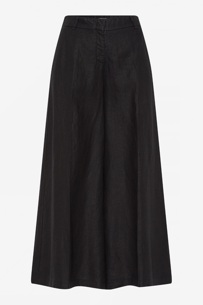 Brax Melli Black Linen Wide Culotte