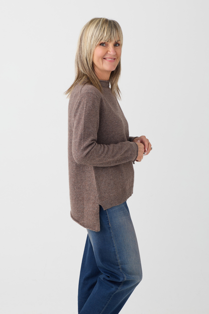 el2 Brown Roll Neck Jumper 1108