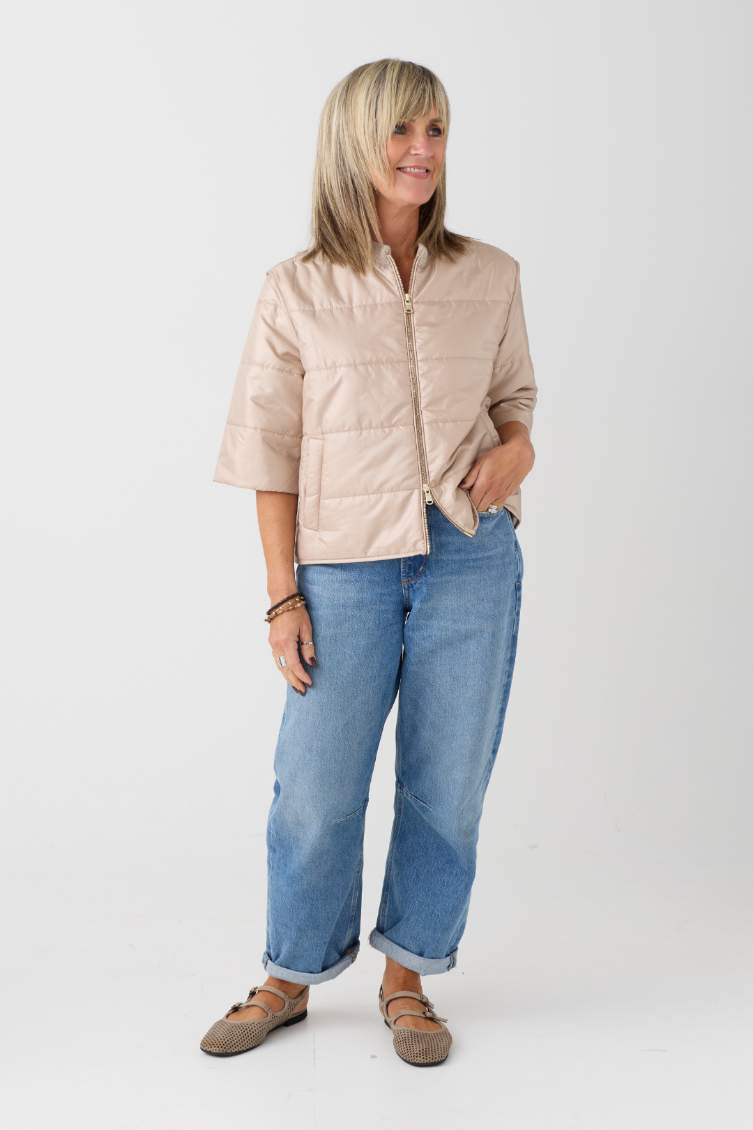 Margittes Biscuit Padded Jacket