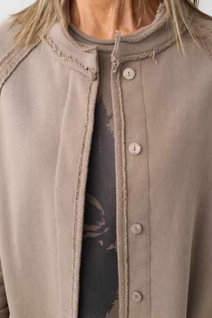 Kedziorek Taupe Patch Pocket Coat 5553