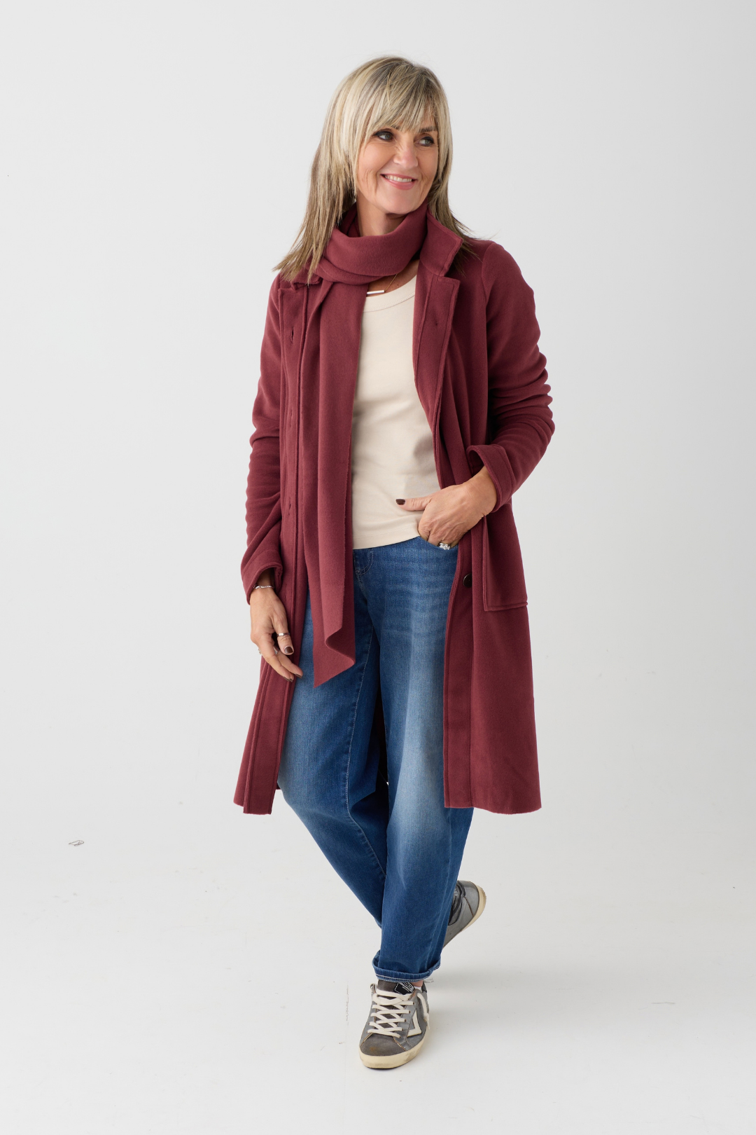 HS Bordeaux Long Jacket 7182