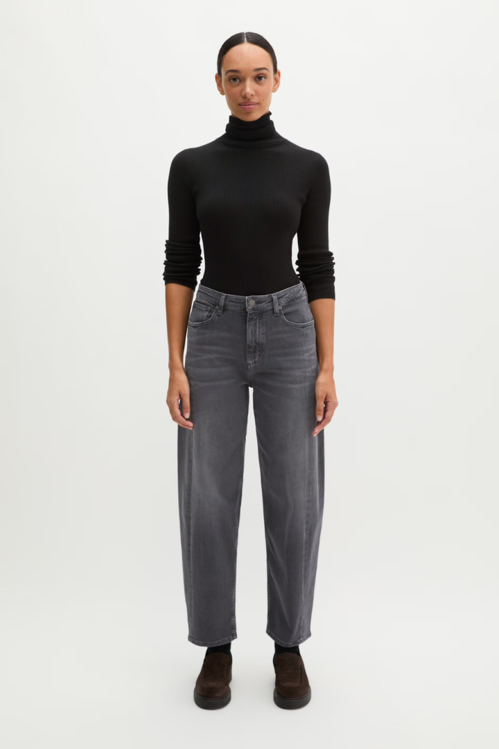 Marc O'Polo Medium Grey Lara Barrel Jeans