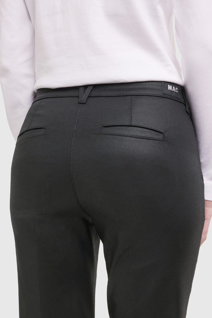 Mac Black Coated Chino Trouser