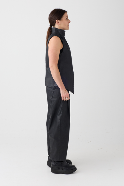 Lurdes Bergada Black Coated Waistcoat 280